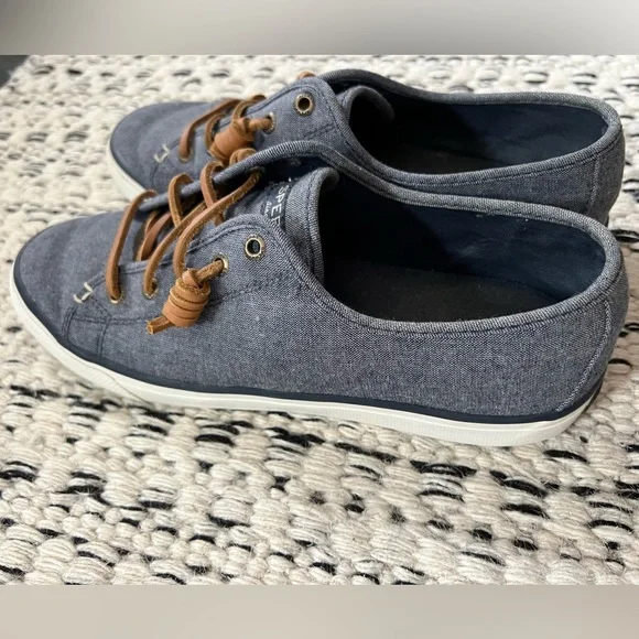 Women’s Sperry Denim Boat Shoes - Picture 6 of 8